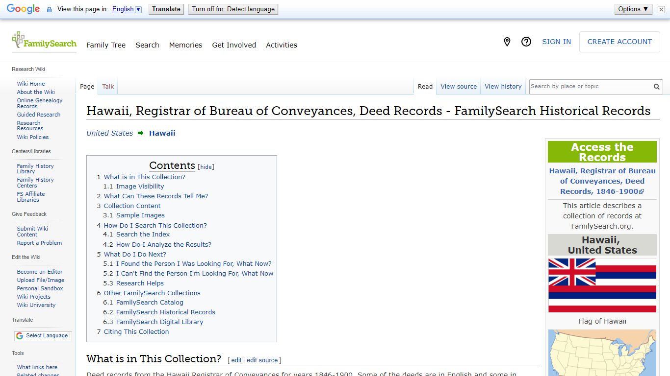 Hawaii, Registrar of Bureau of Conveyances, Deed Records - FamilySearch ...